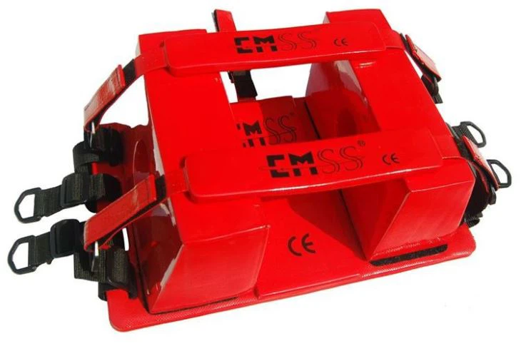 x-ray ct scan mri military red head neck immobilizer
